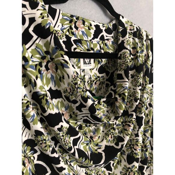 Anne Klein Women's Size Large Floral Printed Cowl Neck Top NEW - Picture 3 of 8